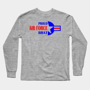 Proud Air Force Brat Roundel Star Long Sleeve T-Shirt